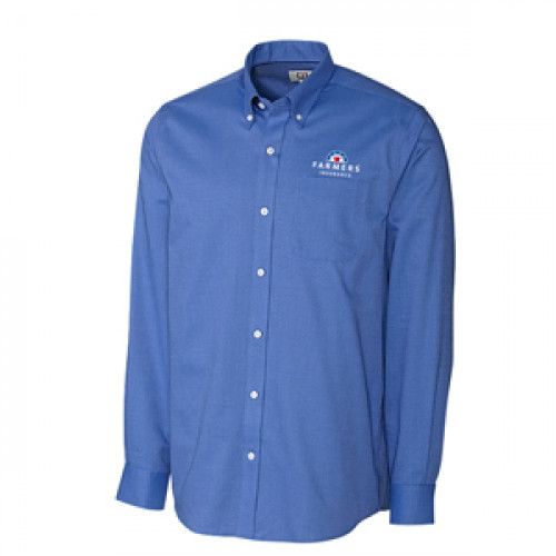 French Blue Tailored Fit Cutter & Buck Button Down