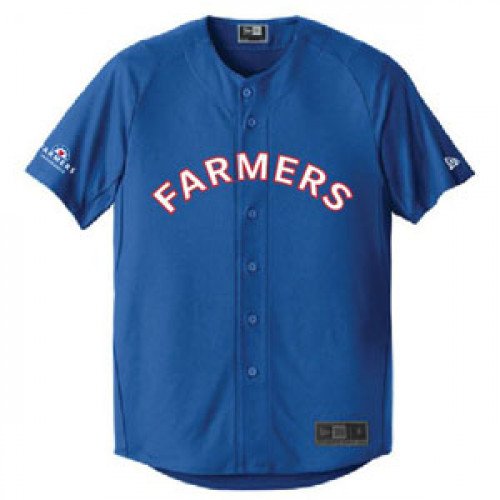 Farmers New Era Full-Button Baseball Jersey