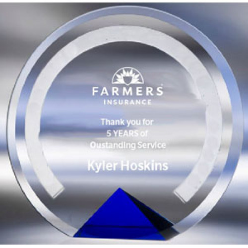 Custom Circular Service Award
