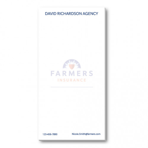 Custom Non-Adhesive 3”x6” Memo Pad (250 pads)