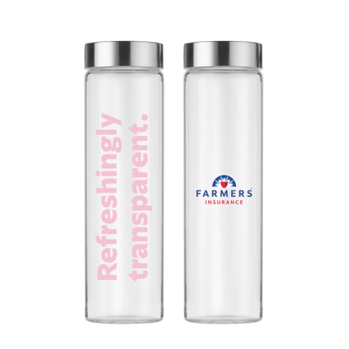 Refreshingly Transparent Glass Bottle
