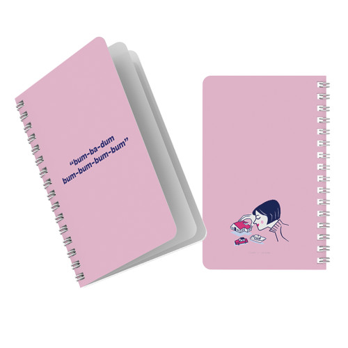 Pink Pocket Size Spiral Notebook