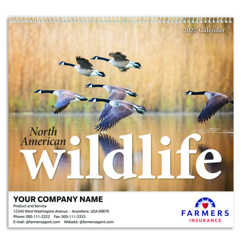 2027 Wildlife Spiral Calendar (Pack of 50)