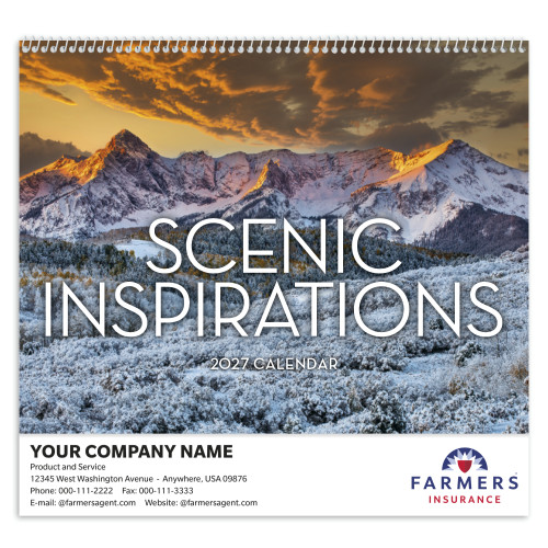 2027 Scenic Inspirations Spiral Calendar (Pack of 50)