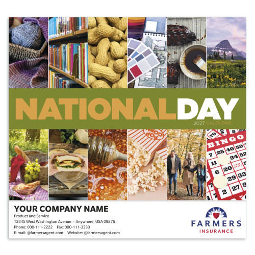 2027 National Day Wall Calendar (Pack of 50)