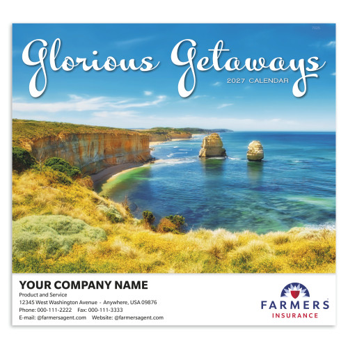 2027 Glorious Getaways Wall Calendar (Pack of 50)