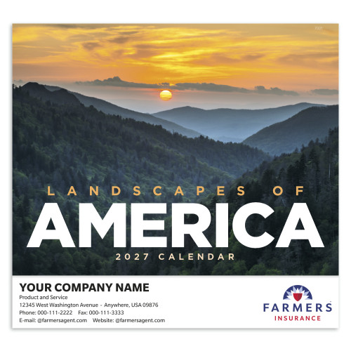2027 Landscapes of America Wall Calendar (Pack of 50)