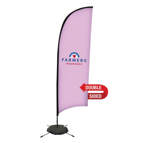 9' Premium Razor Sail Sign Flag Kit