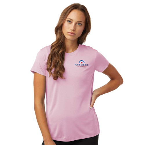 Ladies Pink Performance Tee