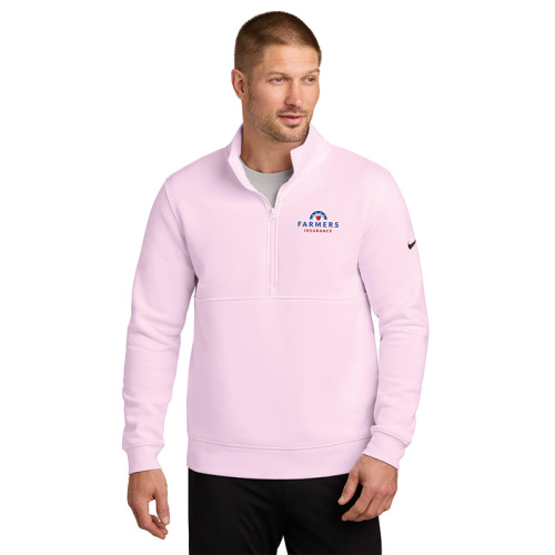 Men's Pink Nike Fleece 1/2-Zip
