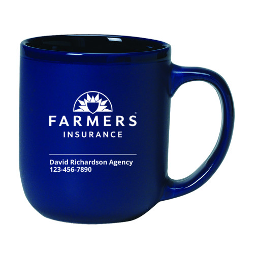 Custom Blue Ceramic Mug
